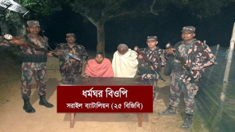 মাধবপুর সীমান্তে ভারতে অনুপ্রবেশের চেষ্টা, আটক ২...