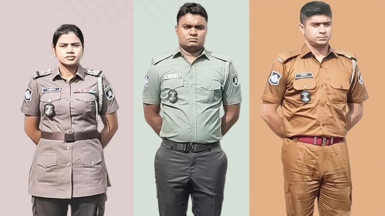 পুলিশের পোশাক পরিবর্তন...