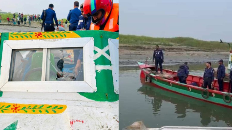 মেঘনা নদীতে পুলিশ-ডাকাত বন্দুকযুদ্ধ, হাতবোমা ও গুল...
