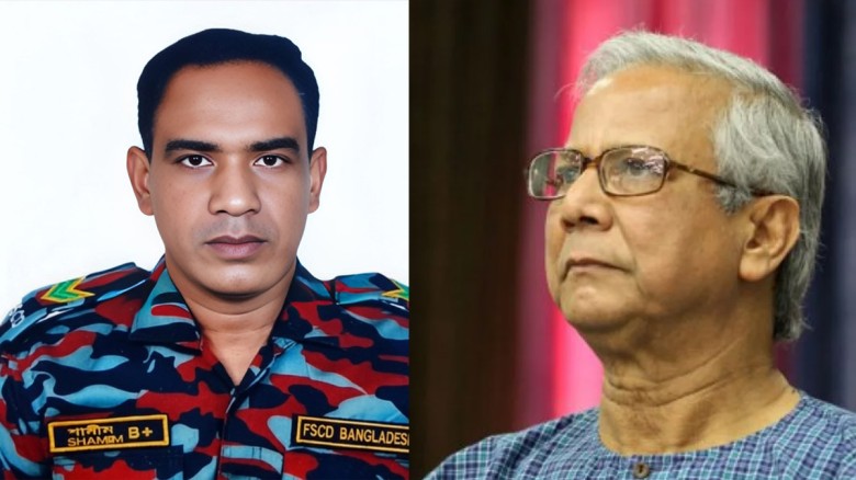 ফায়ার ফাইটার শামীম আহমেদের মৃত্যুতে প্রধান উপদেষ্...