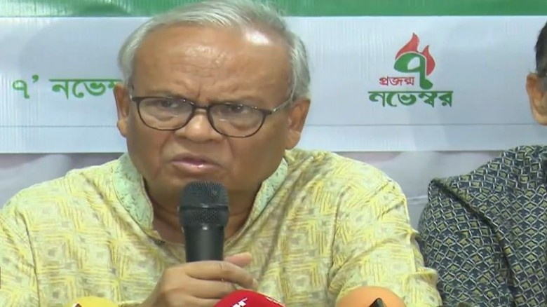 বিএনপির সিনিয়র যুগ্ম মহাসচিব রুহুল কবির রিজভী