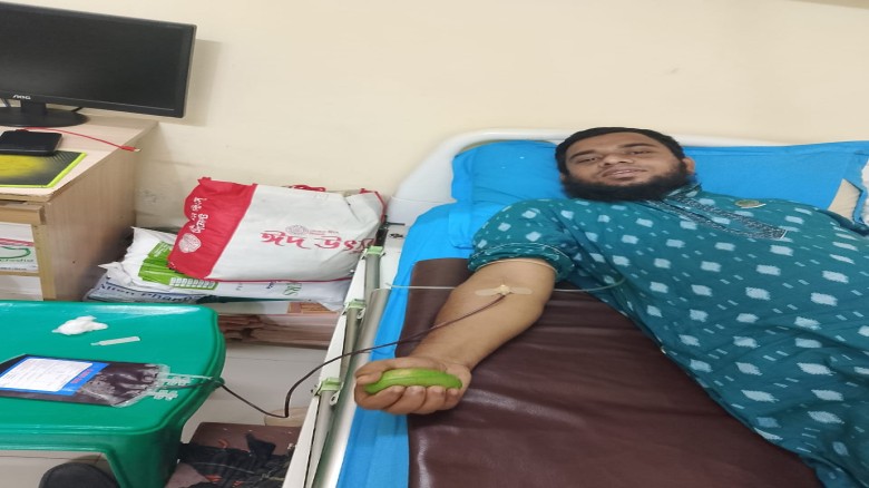 স্বেচ্ছাসেবী এইচ.এম শাহিন আলম এর ১৭ তম  রক্তদান।...