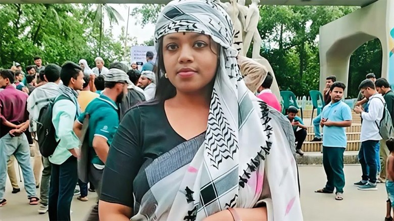 জাতীয় নাগরিক পার্টির যুগ্ম আহ্বায়ক নুসরাত তাবাসসুম।