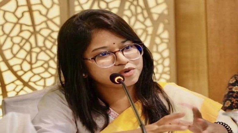 জাতীয় নাগরিক পার্টির মনোনীত প্রার্থী মনিরা শারমিন।